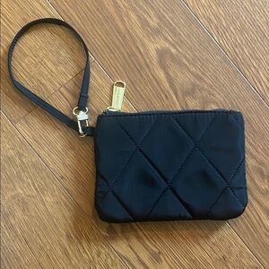 Steve Madden Women's Black Quilted Wristlet or Clutch